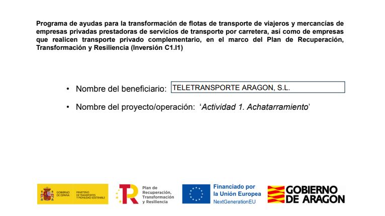 programa de ayudas teletransporte aragón